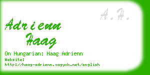 adrienn haag business card